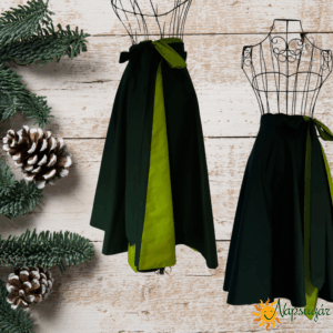 Kétoldalú lapszoknya - átlapolős variálható női szoknya Kétoldalú lapszoknya - átlapolős variálható női szoknya